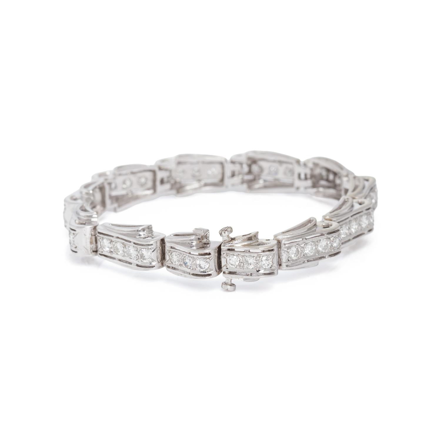 WHITE GOLD AND DIAMOND BRACELET