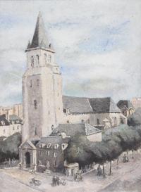 Max Cyprien Jacob, (French, 1876-1944), St. Germain Hotel