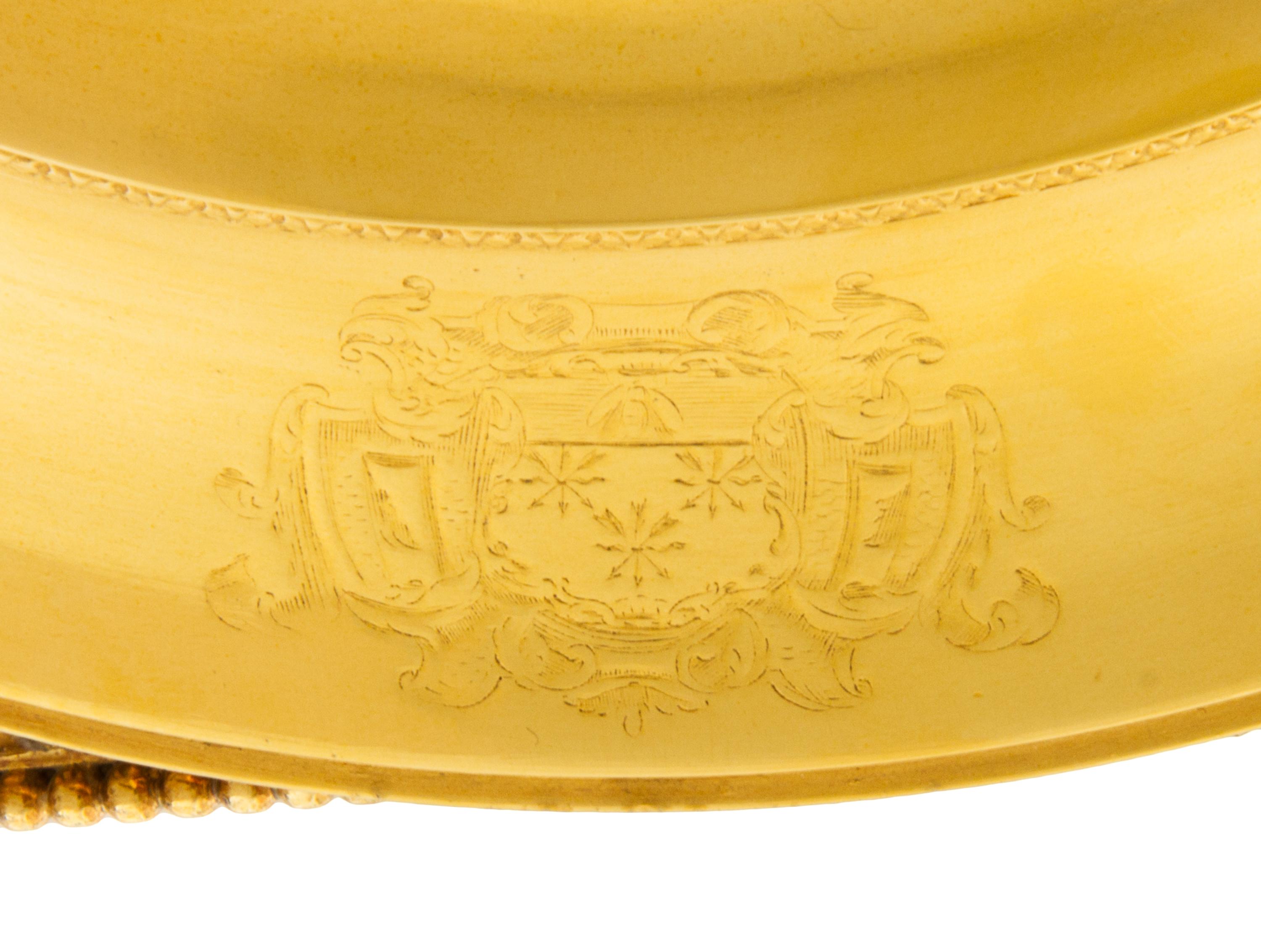 A George III Silver-Gilt Tureen, Benjamin Smith II & Benjamin Smith III, London, 1817, modeled after the Warwick vase, the lid with a l
