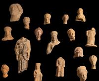 34 Greco-Roman Terracotta Figure Fragments