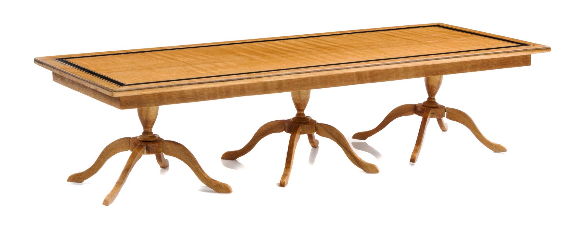 A George III Style Triple Pedestal Dining Table — Joe Turner