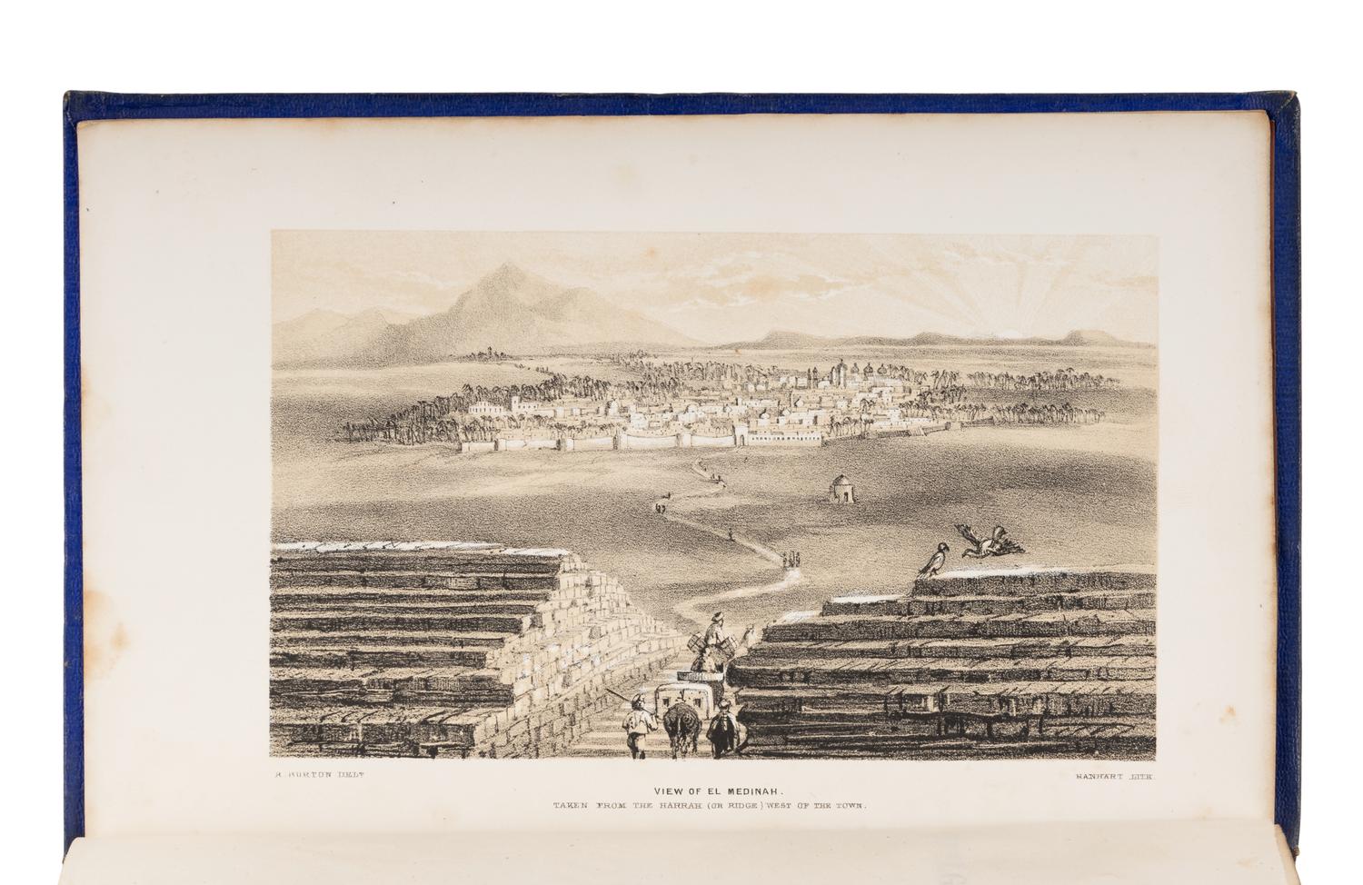 BURTON, Richard Francis, Sir (1821-1890). Personal Narrative of a Pilgrimage to El-Medinah and Meccah . London: Longman, Brown, Green, and Longmans, 1855-1856.