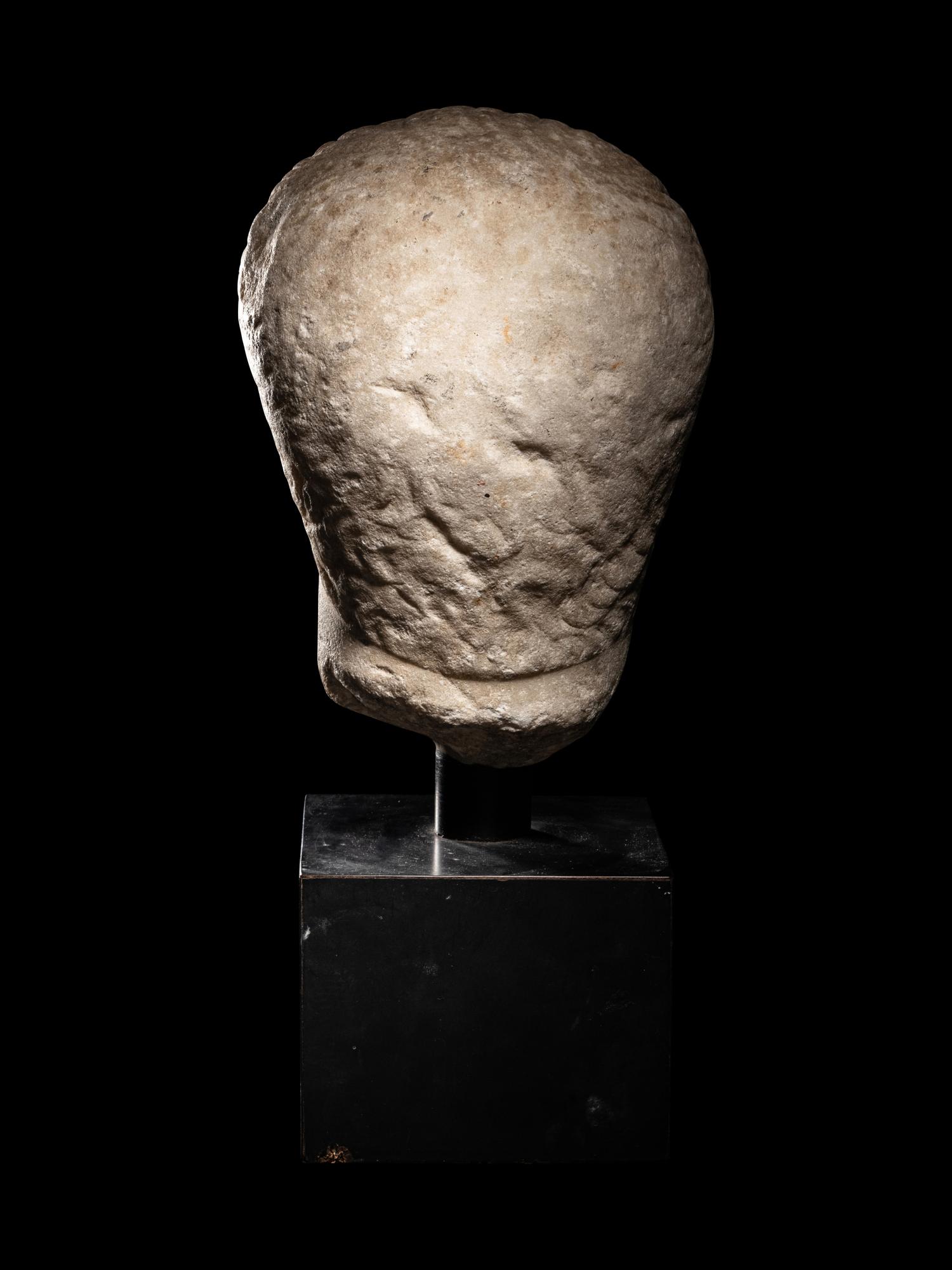 A Roman Marble Portrait Head of a Man