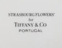 A Tiffany & Co. Strasbourg Flowers Ceramic Pitcher and Serving Bowl