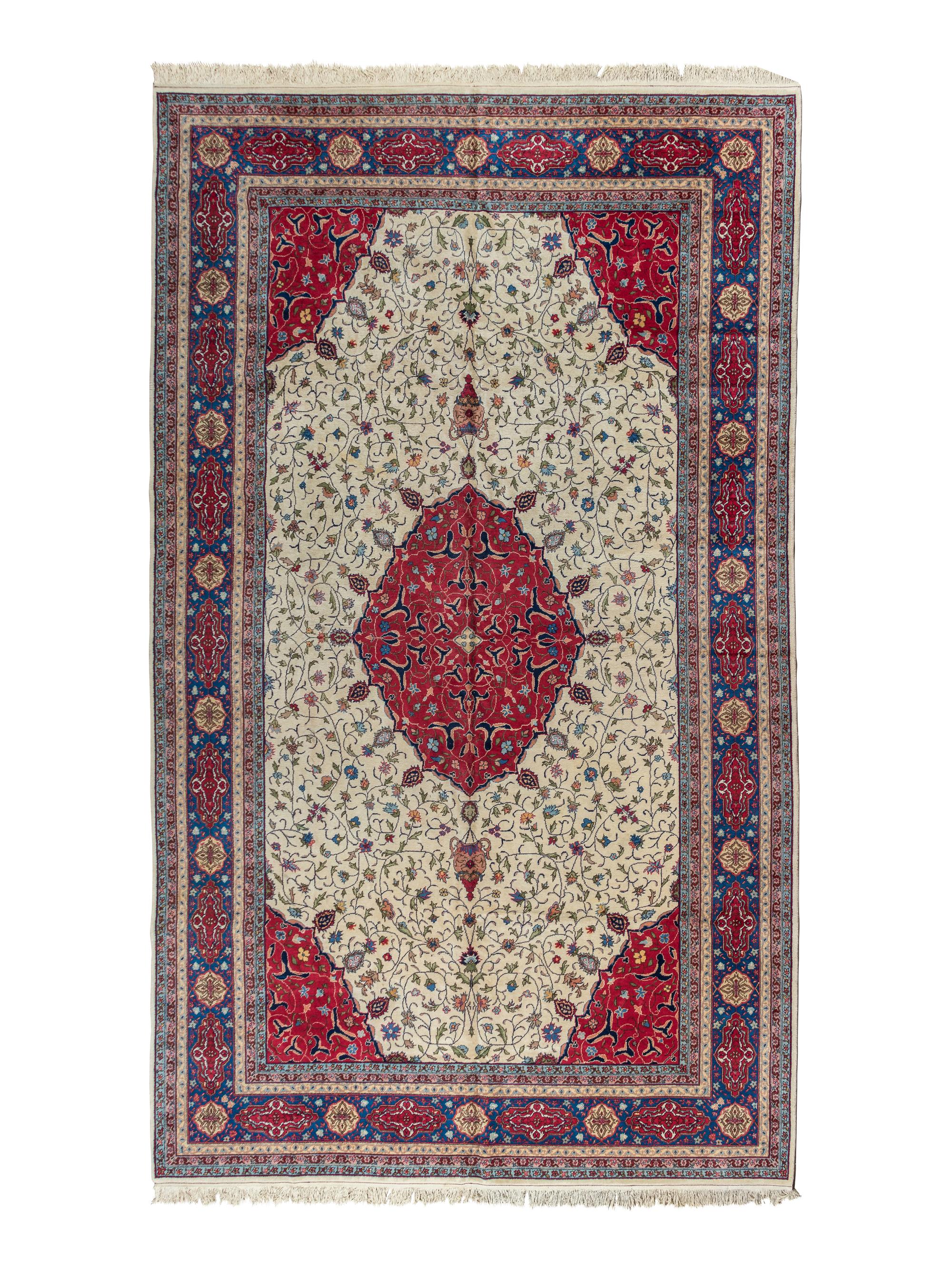 A Tabriz Design Wool Rug