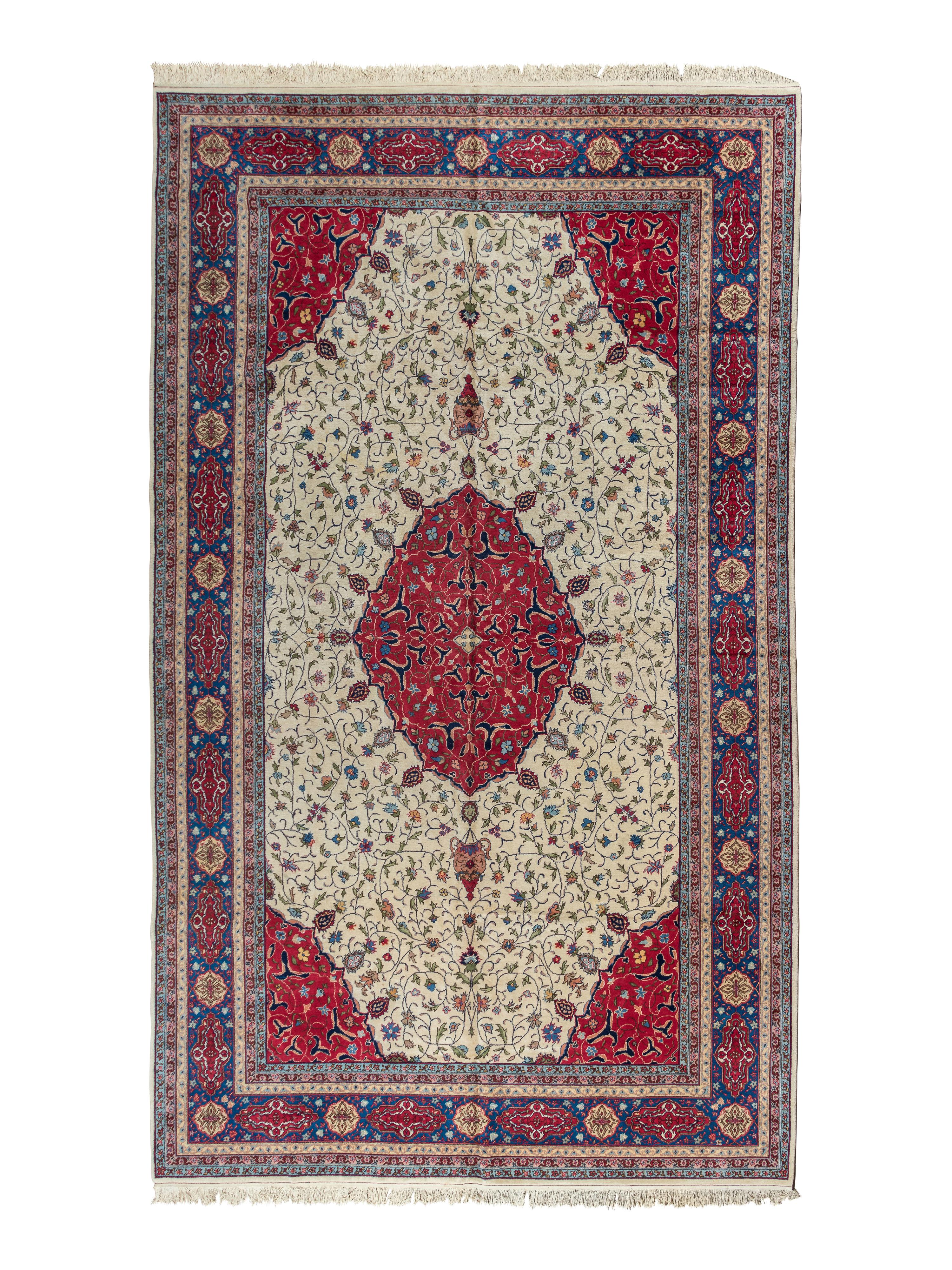 A Tabriz Design Wool Rug