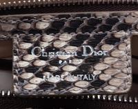 Christian Dior Tan Python Granville Bag, 2011
