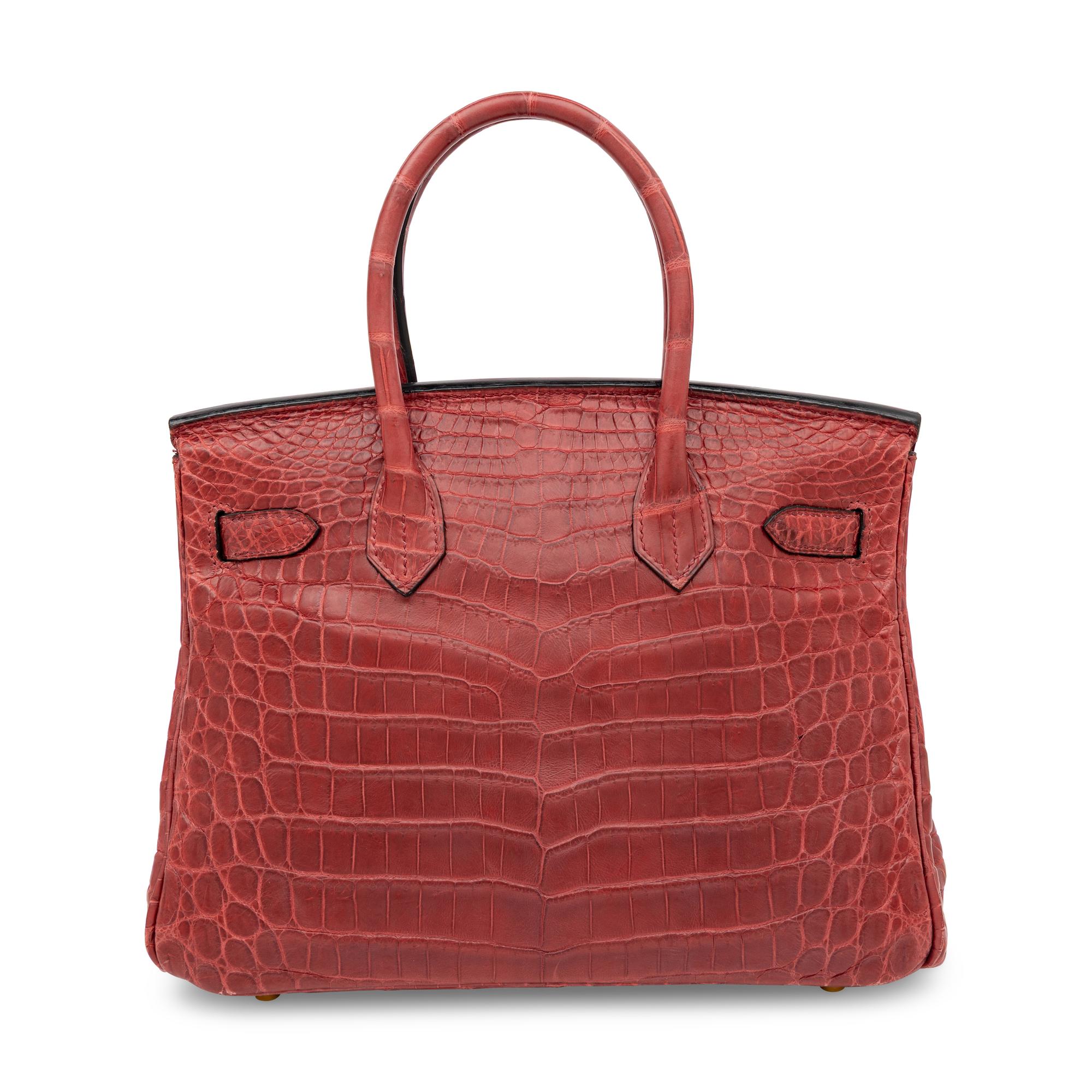 Hermès, Birkin 30 in Burgundy Crocodile