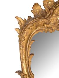 A Pair of Italian Baroque Style Giltwood Mirrors