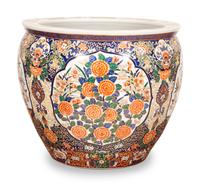 A Chinese Porcelain Jardinière in the Imari Palette