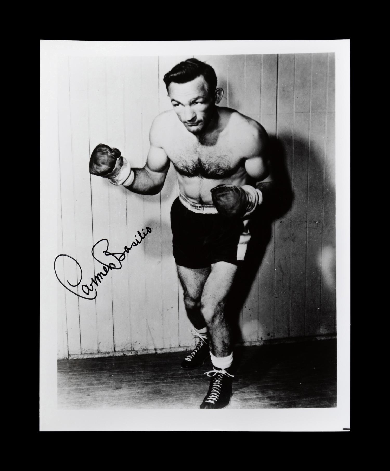 A Group of 29 Autographs from 20th Century Boxing Champions and Notables,