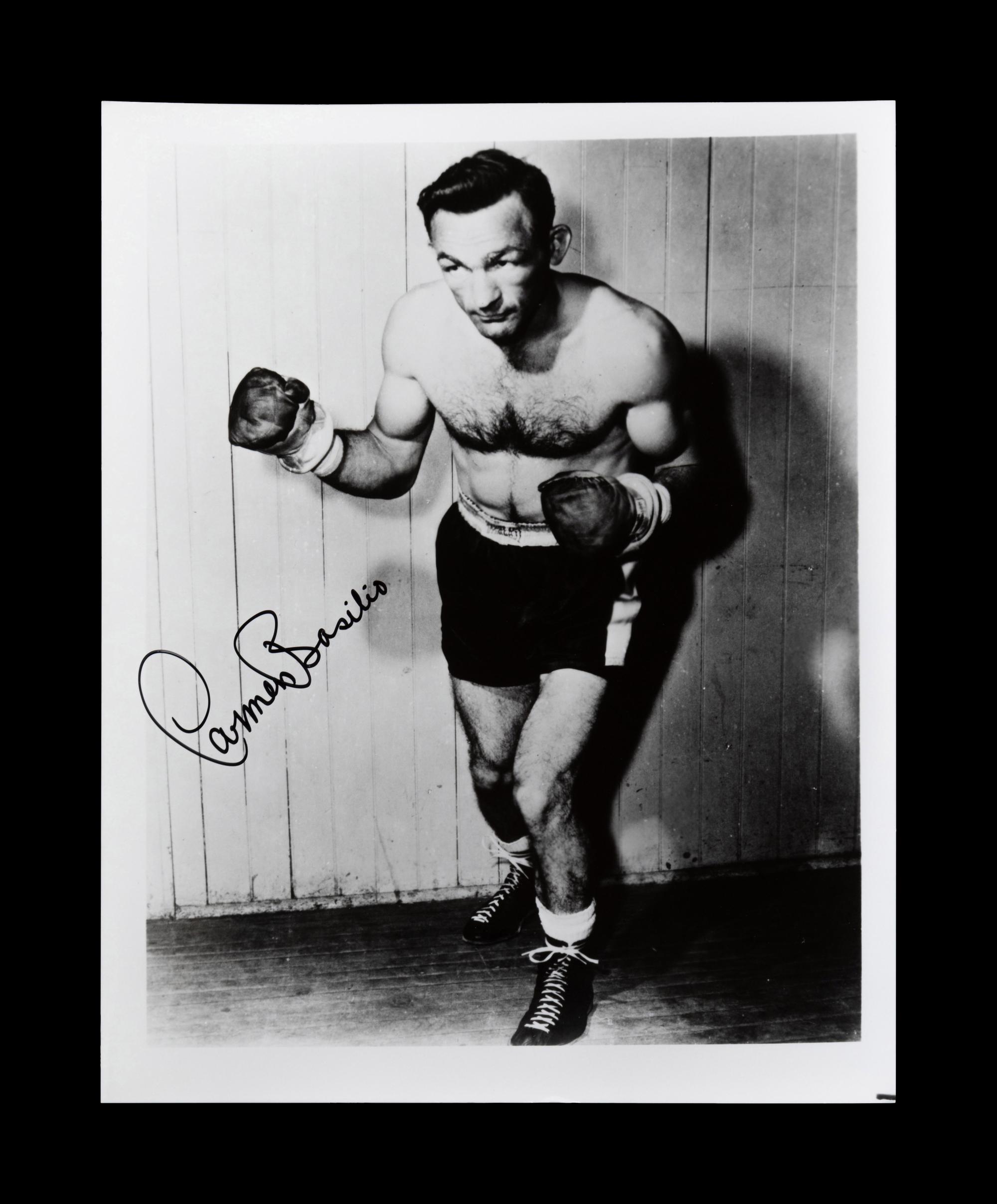 A Group of 29 Autographs from 20th Century Boxing Champions and Notables,