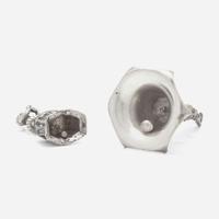 Two French silver figural bells One marked Fannière Frères, Paris, late 19th century
