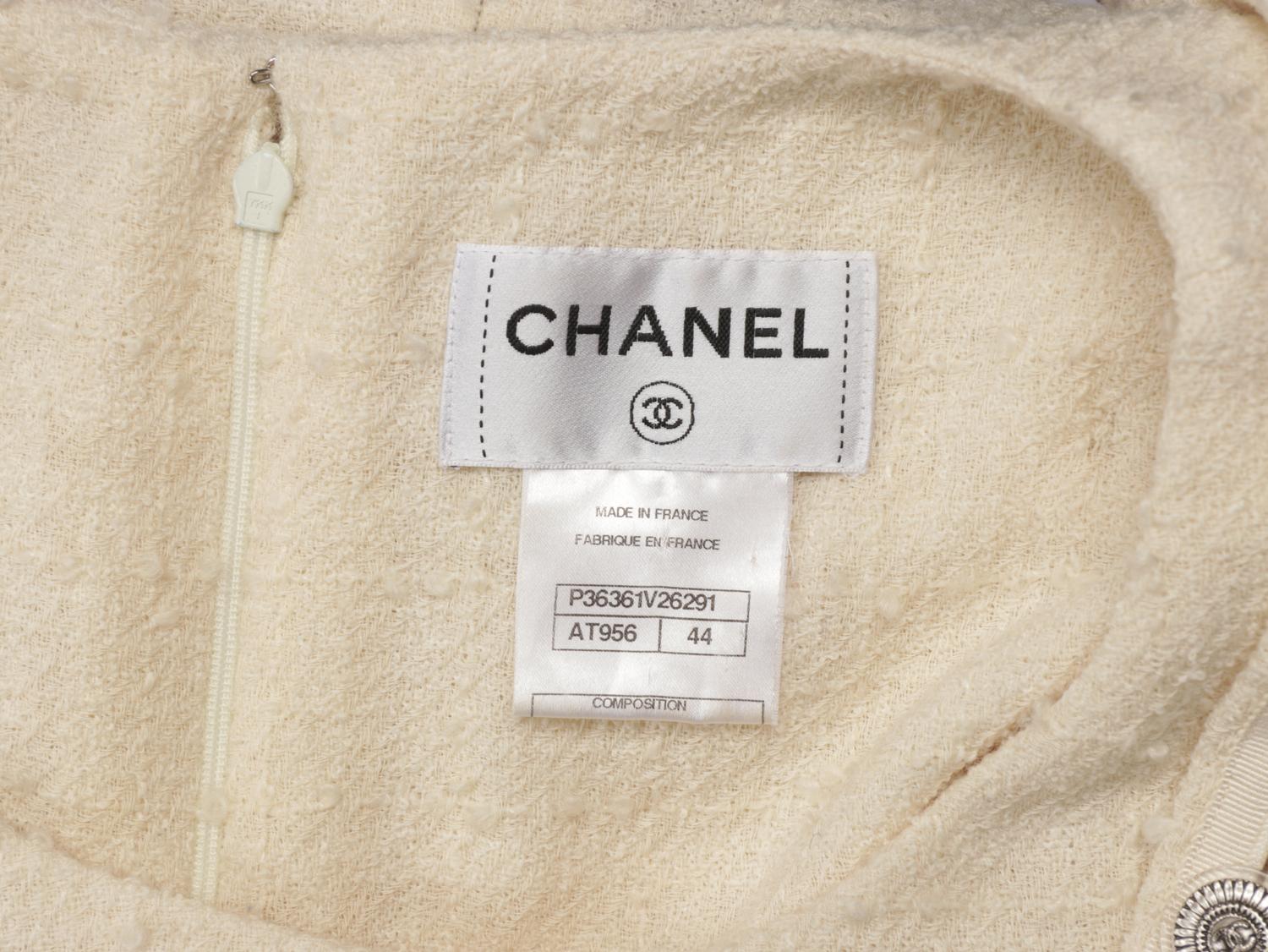 CHANEL, SLEEVELESS TWEED DRESS