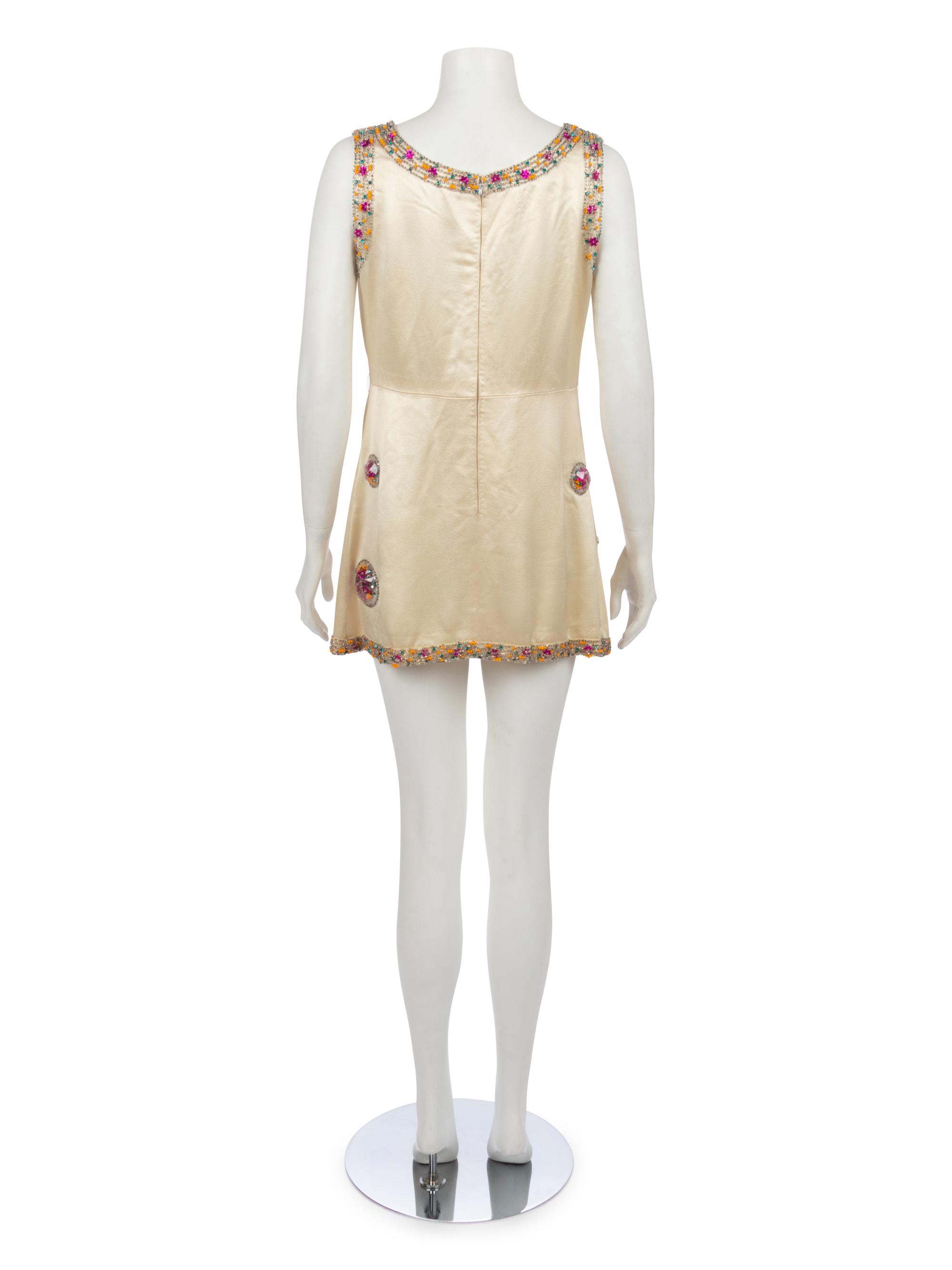 Chloé Mini Dress with Faceted Pod Appliques, 1960-70s