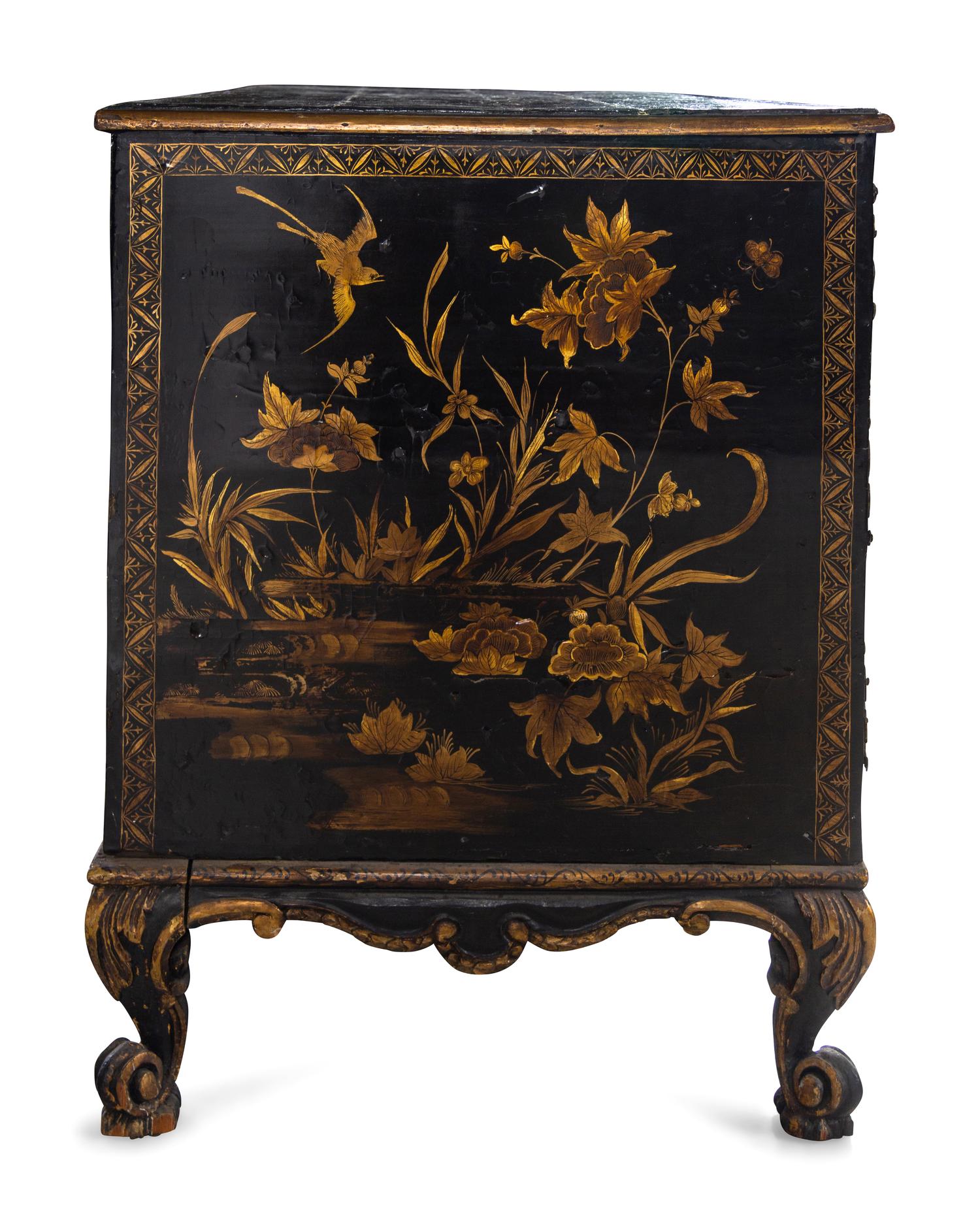 A George I Style Lacquered Cabinet