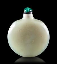 A Celadon Jade Snuff Bottle