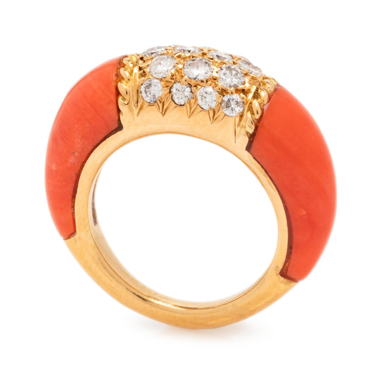 Van Cleef & Arpels, New York, Diamond and Coral 'Philippine' Ring