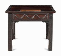 A George III Carved Mahogany Architect's Desk
