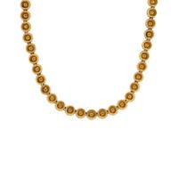 Turquoise and Yellow Gold Necklace