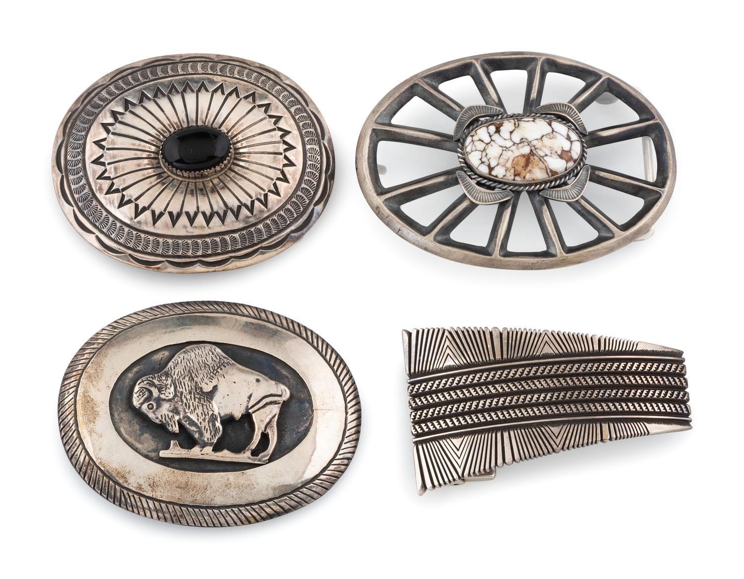 Navajo Sterling Silver Belt Buckles