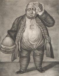 Two Engravings Depicting the "Fat Men of Essex" — 19TH CENTURY
