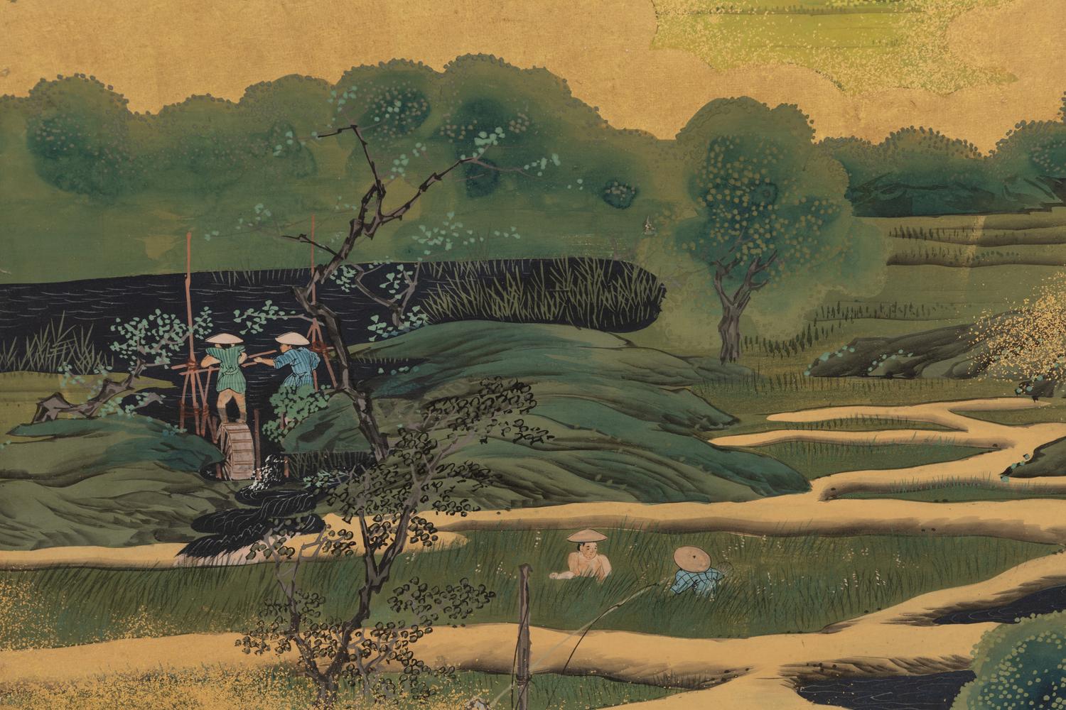 A Japanese Six-Panel Screen