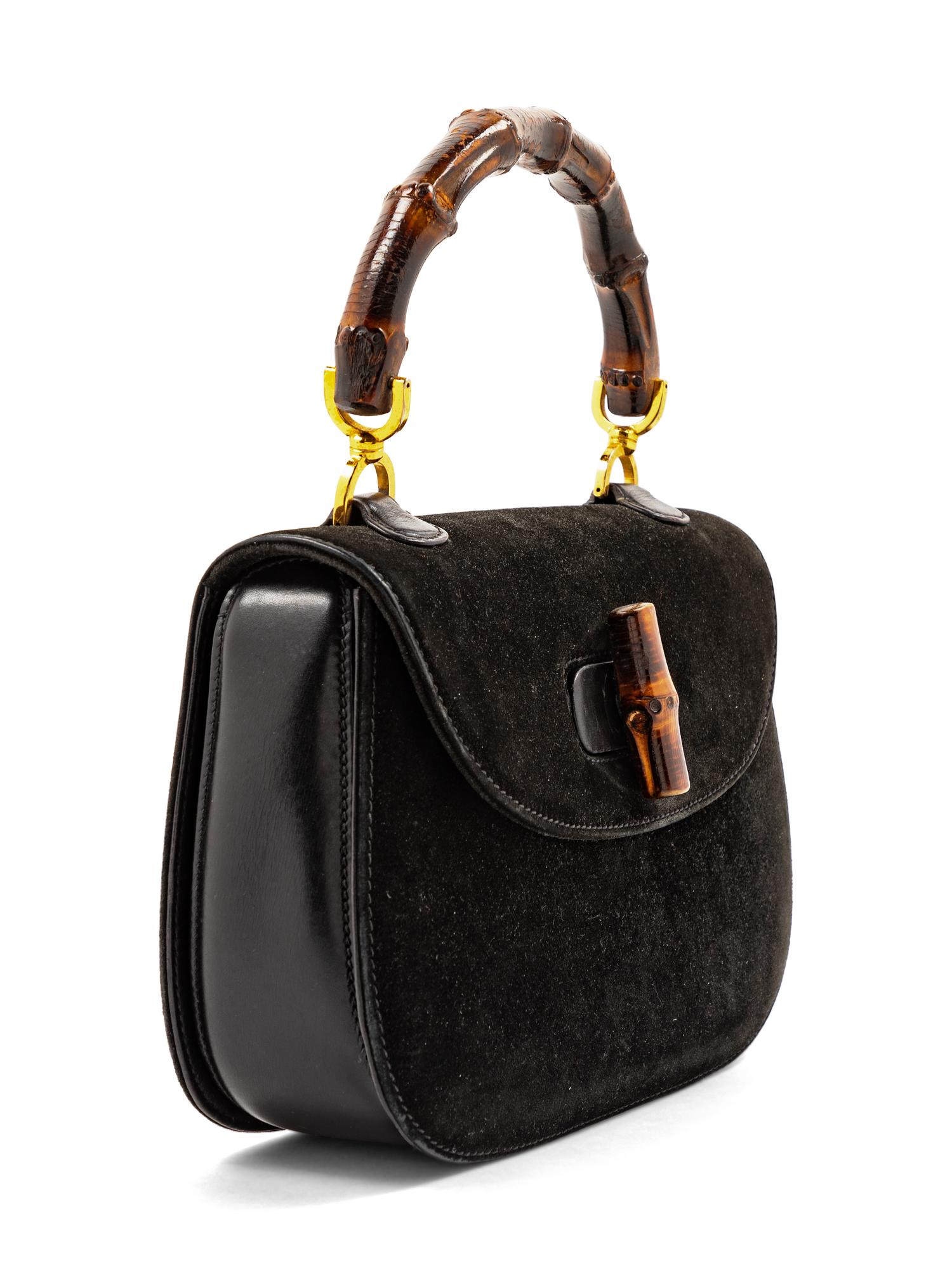 Gucci Vintage Bamboo Handbag, 1960s-80s