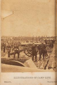 [CIVIL WAR]. A group of 2 albumen photographs of Union artillery units protecting Washington, DC, and Fort Totten.