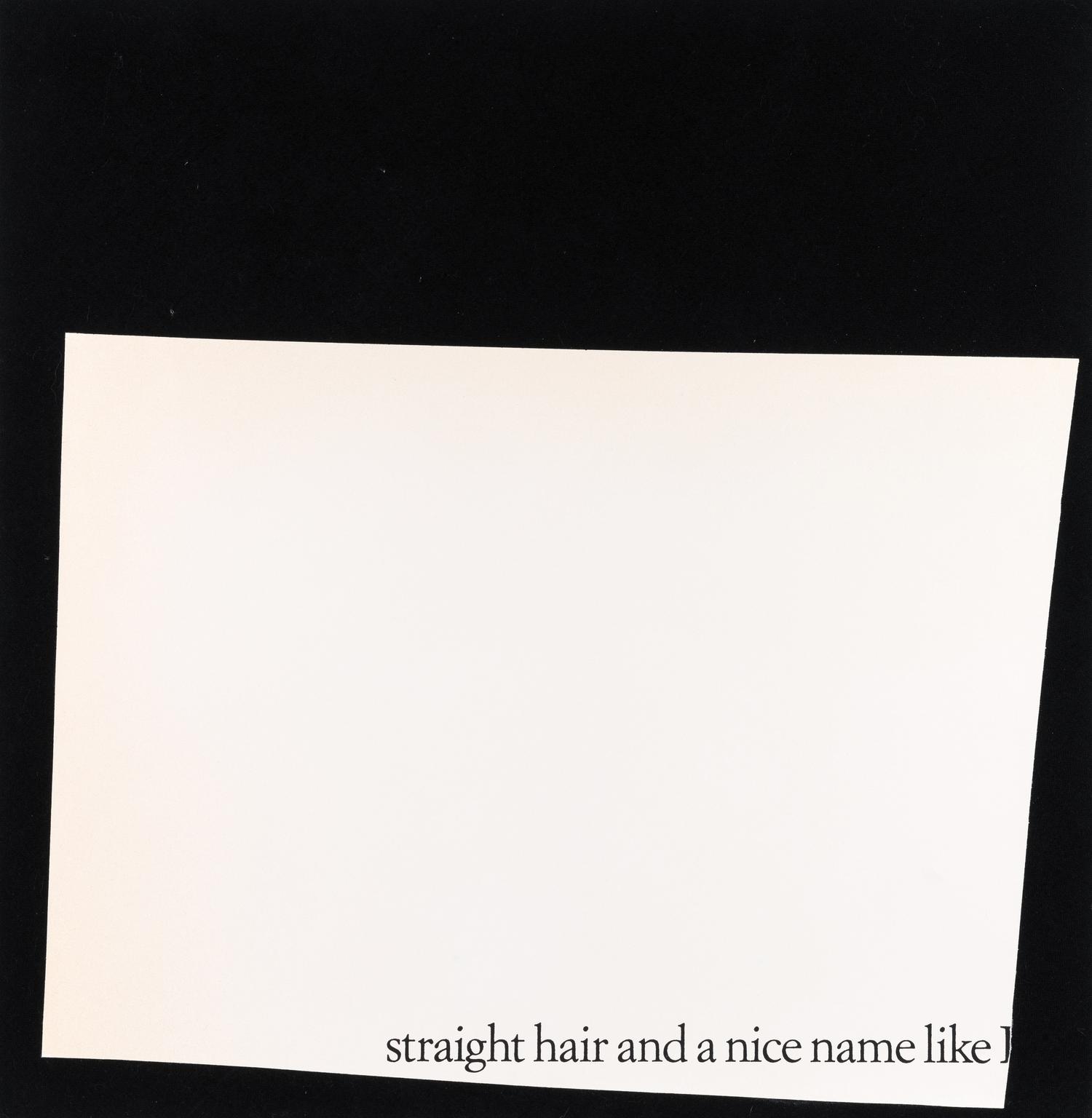 Straight Hair…
