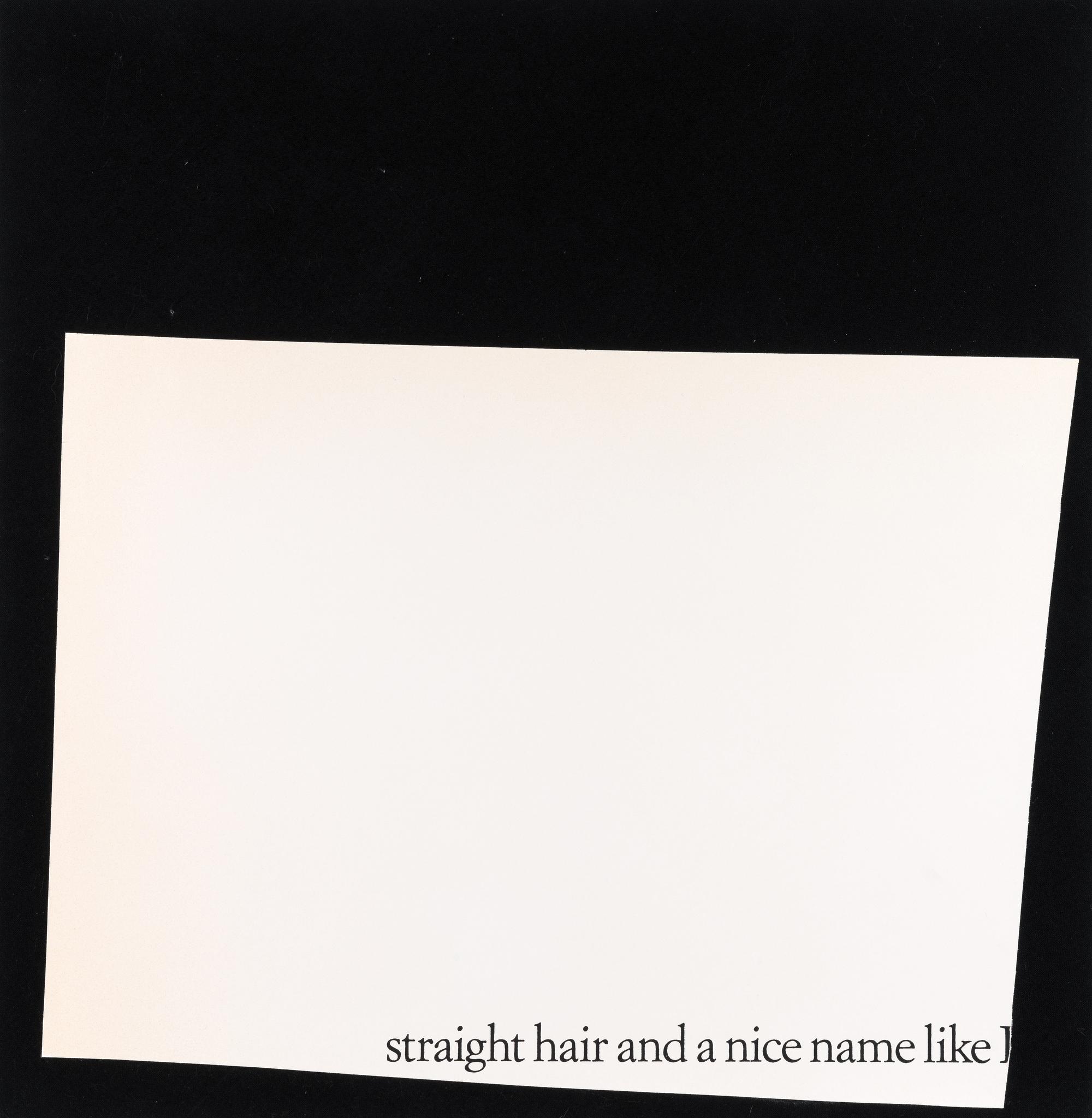 Straight Hair…