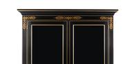 A Kindel Empire Style Ebonized Vitrine Cabinet