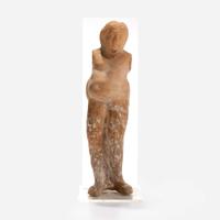 An Ancient Greek Terracotta Figurine of a Comic Actor Boeotia, c. 320 B.C.
