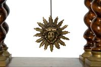 A Charles X Gilt Bronze Mounted Marquetry Portico Clock