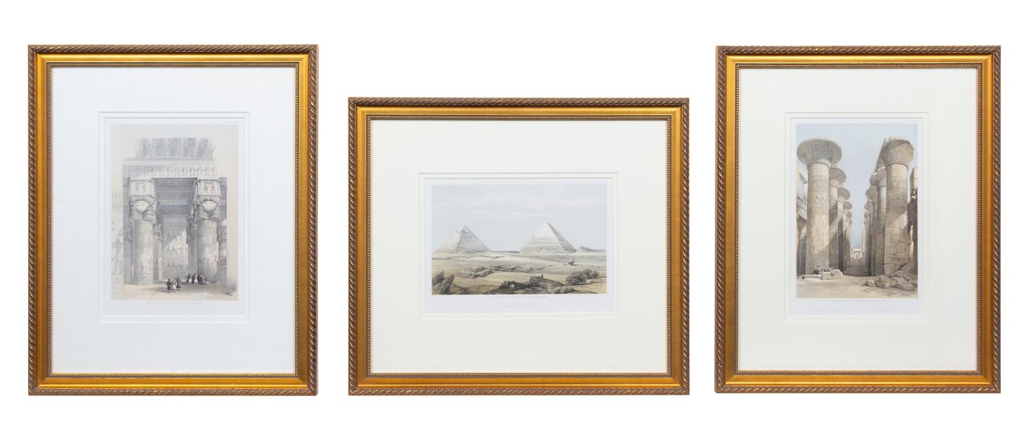 ROBERTS, David (1796-1864). A group of 15 small-format lithograph prints from "The Holy Land", including:
