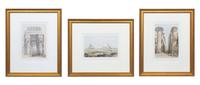 ROBERTS, David (1796-1864). A group of 15 small-format lithograph prints from "The Holy Land", including: