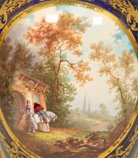 A Sevres Style Gilt Bronze Mounted Porcelain Covered Urn — 19TH CENTURY