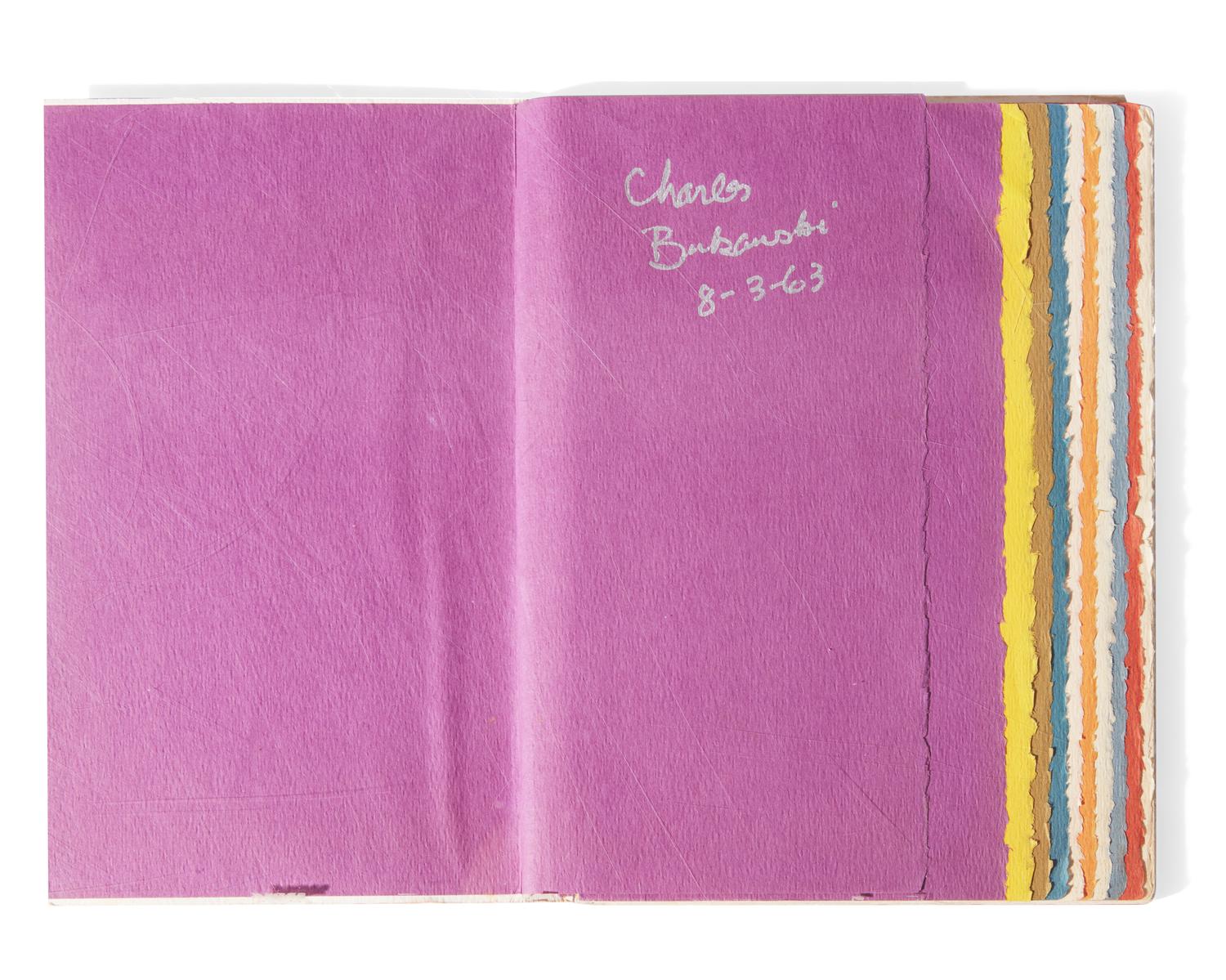 [Literature] Bukowski, Charles. Publisher's Mock-Up of "it catches my heart in its hands"