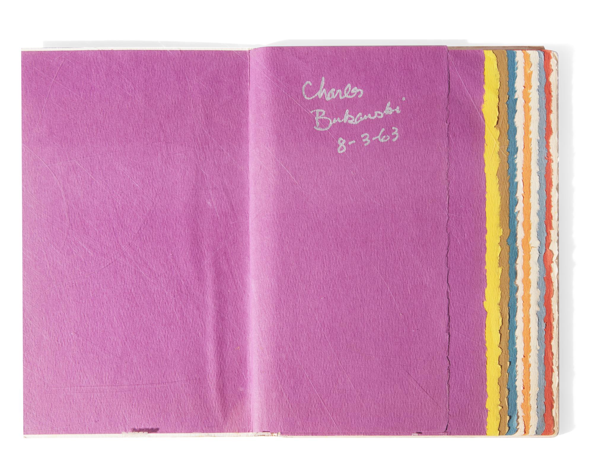 [Literature] Bukowski, Charles. Publisher's Mock-Up of "it catches my heart in its hands"