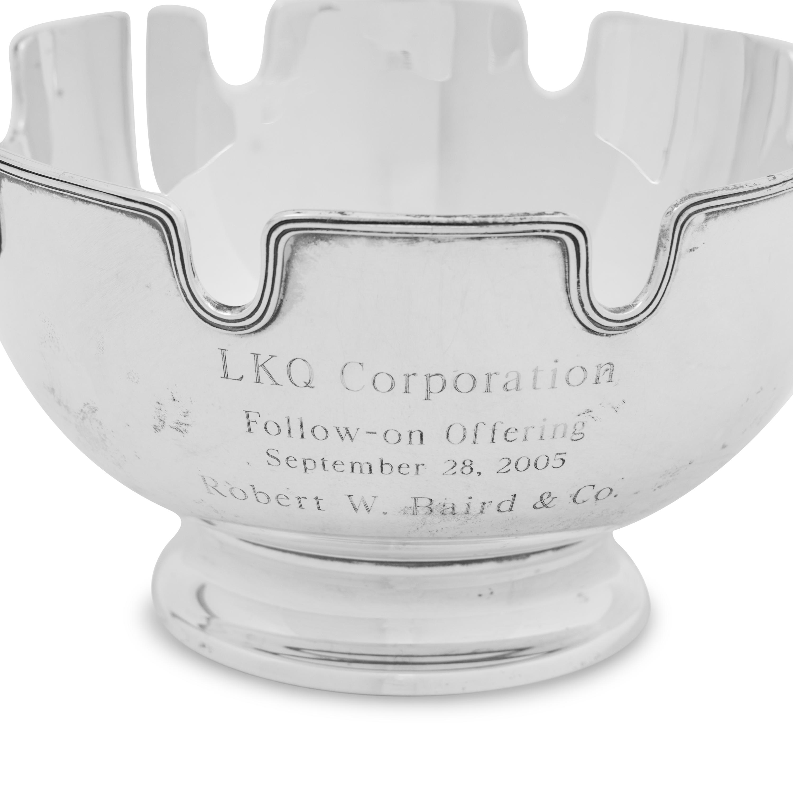 A Tiffany and Co. Silver Monteith
