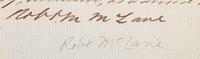 [AUTOGRAPHS]. Signatures of 19th-century American military and political figures.