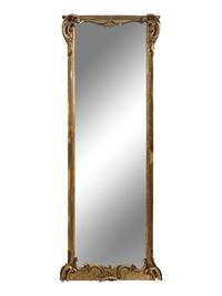 A Continental Gilt-Gesso Pier Mirror
