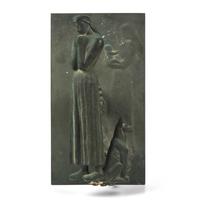 Carl (Wilhelm Emile) Milles (Swedish, 1875–1955) — Young Woman and Dog