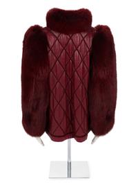 Christian Dior Leather and Fox Fur Coat, 1980s