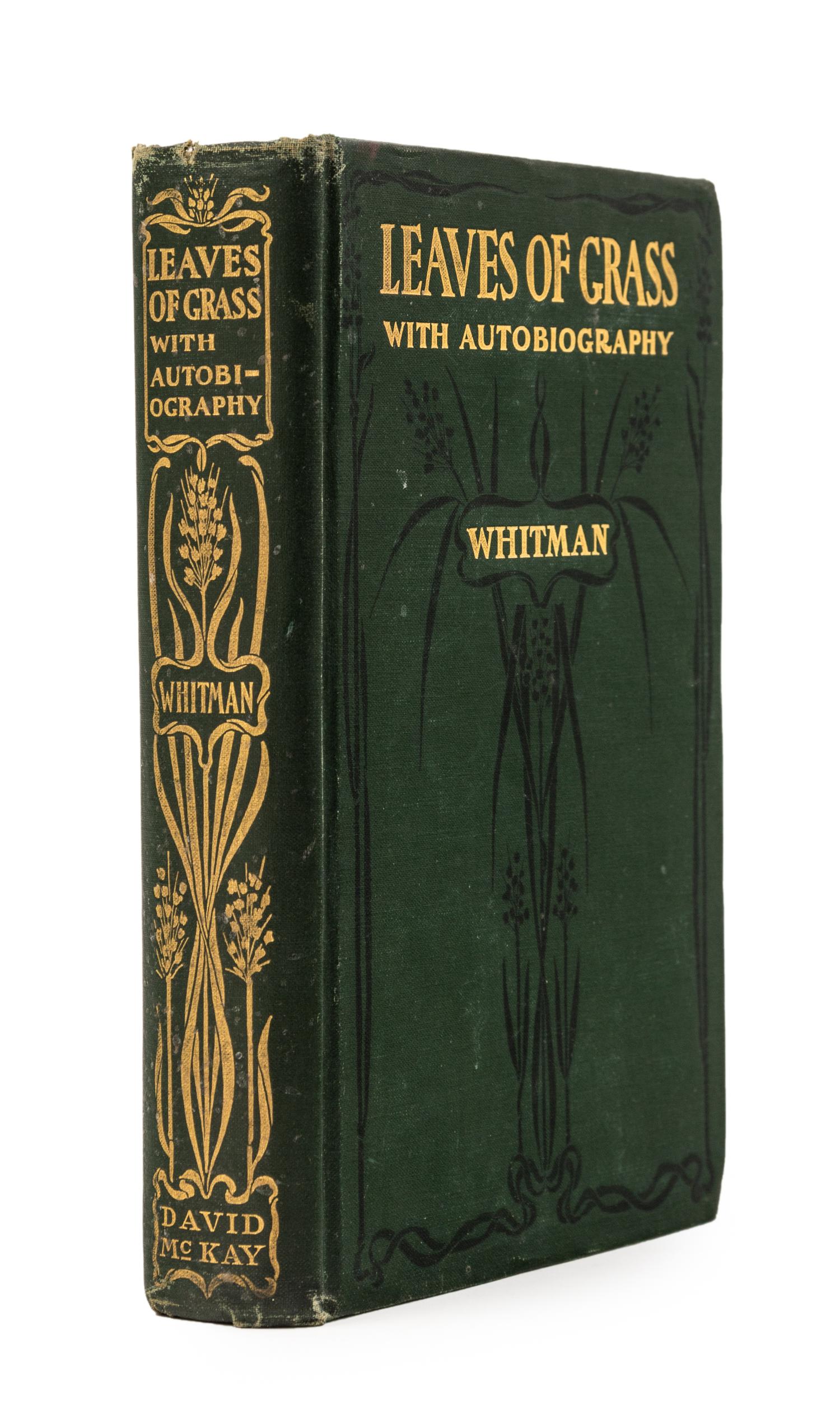 WHITMAN, Walt (1819-1892). Leaves of Grass. Philadelphia: David McKay, 1900.