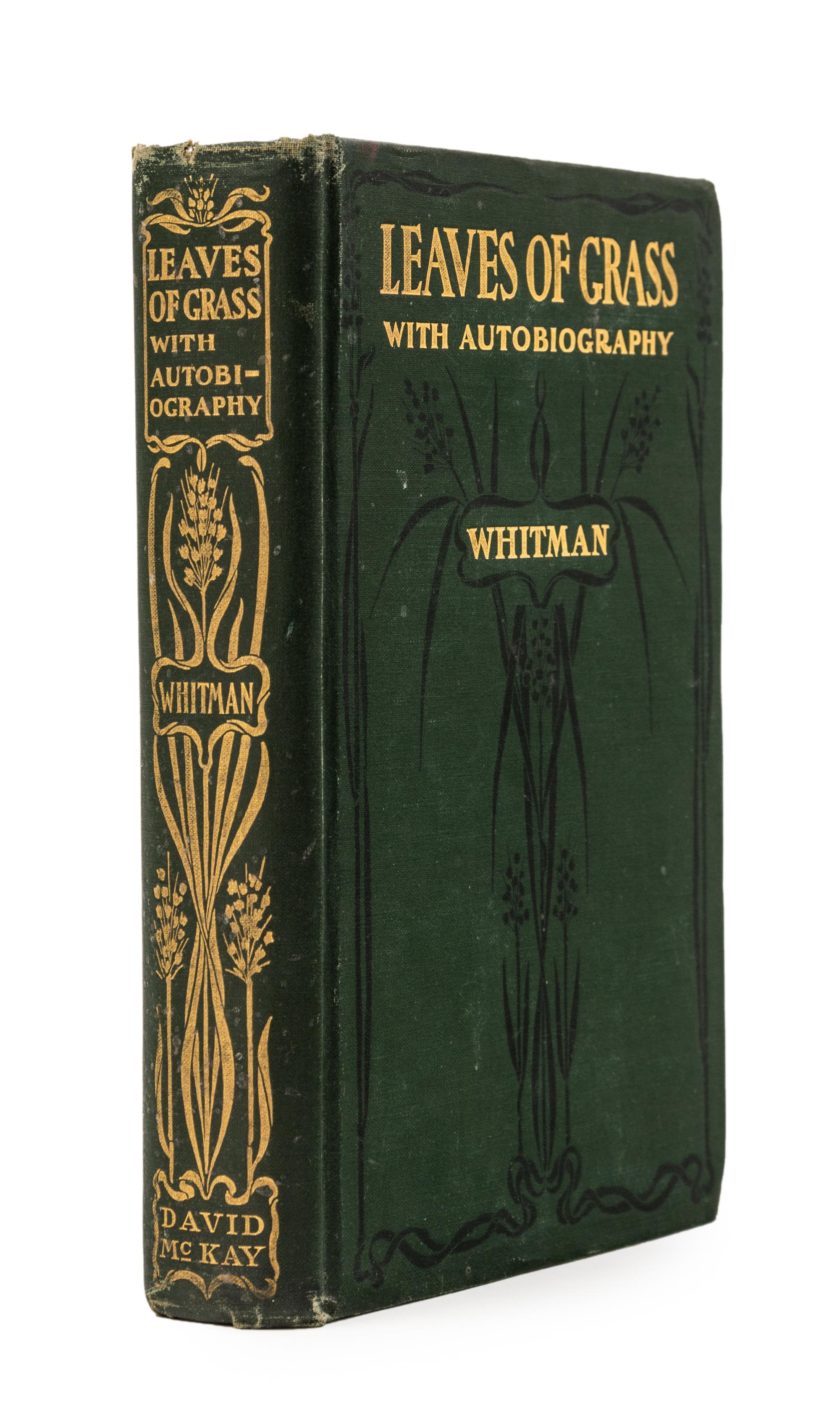 WHITMAN, Walt (1819-1892). Leaves of Grass. Philadelphia: David McKay, 1900.