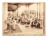 Thomas Carnegie [CARNEGIE, Thomas (1843-1886)]. HAVENS, O. Pierre (1838-1912), photographer. A group of 6 photographs of "Dungeness," Thomas Carnegie's Cumberland Island, Georgia, estate, including views of the grounds, family, and friends. ca 1880s.