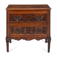French Provincial Chestnut Commode