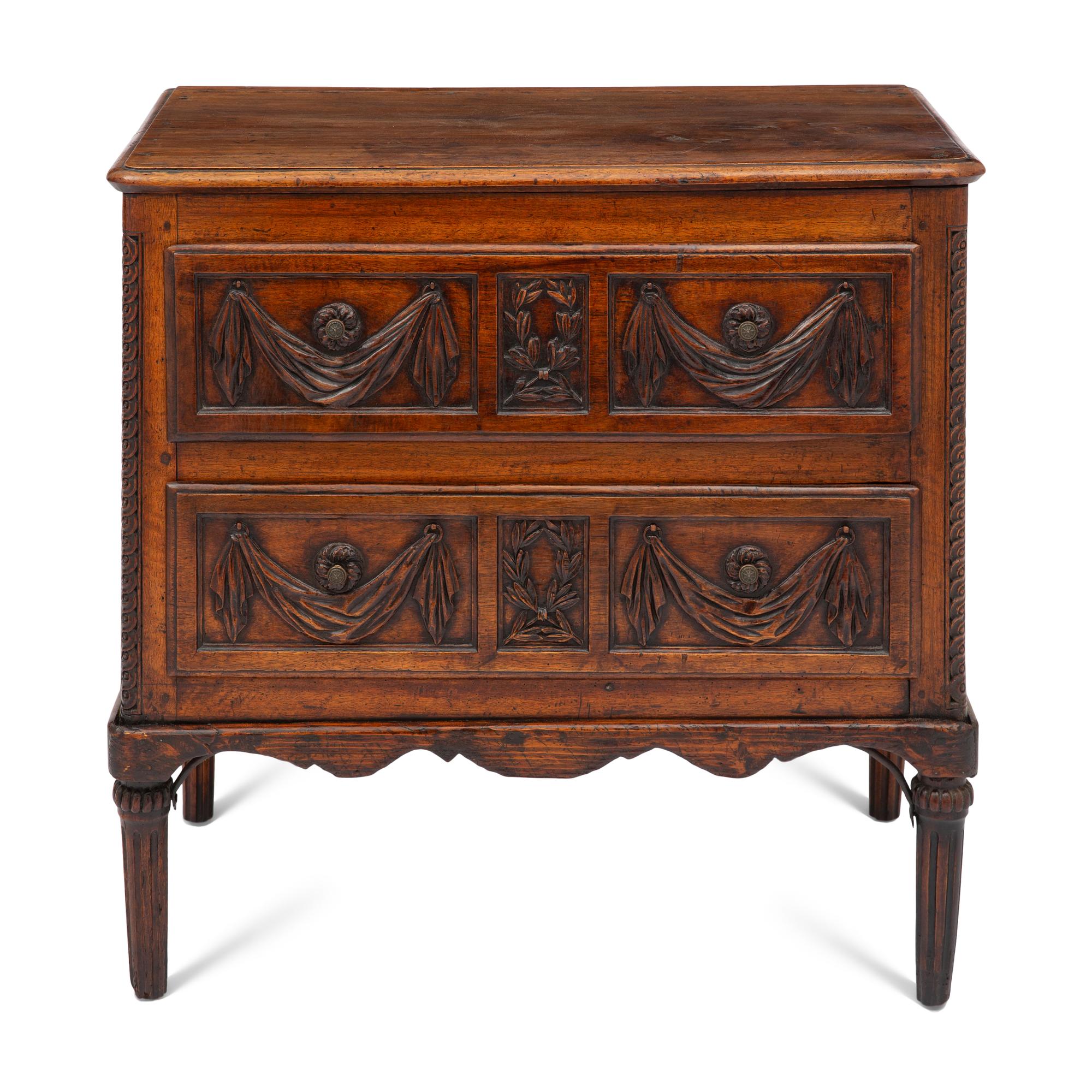 French Provincial Chestnut Commode