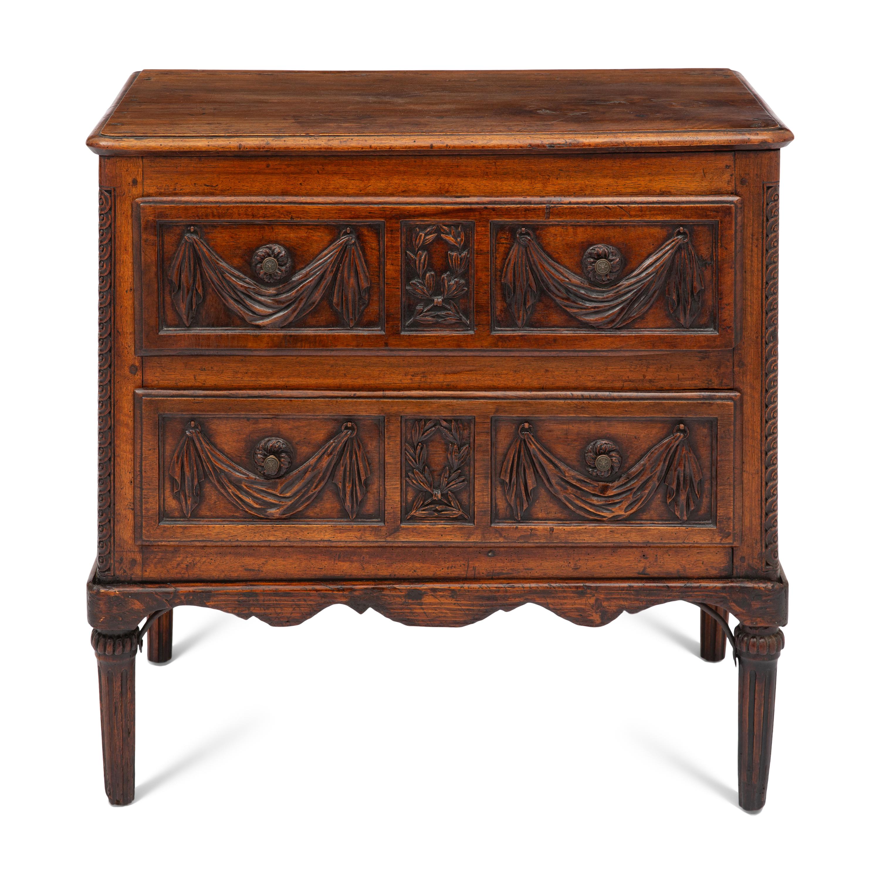 French Provincial Chestnut Commode